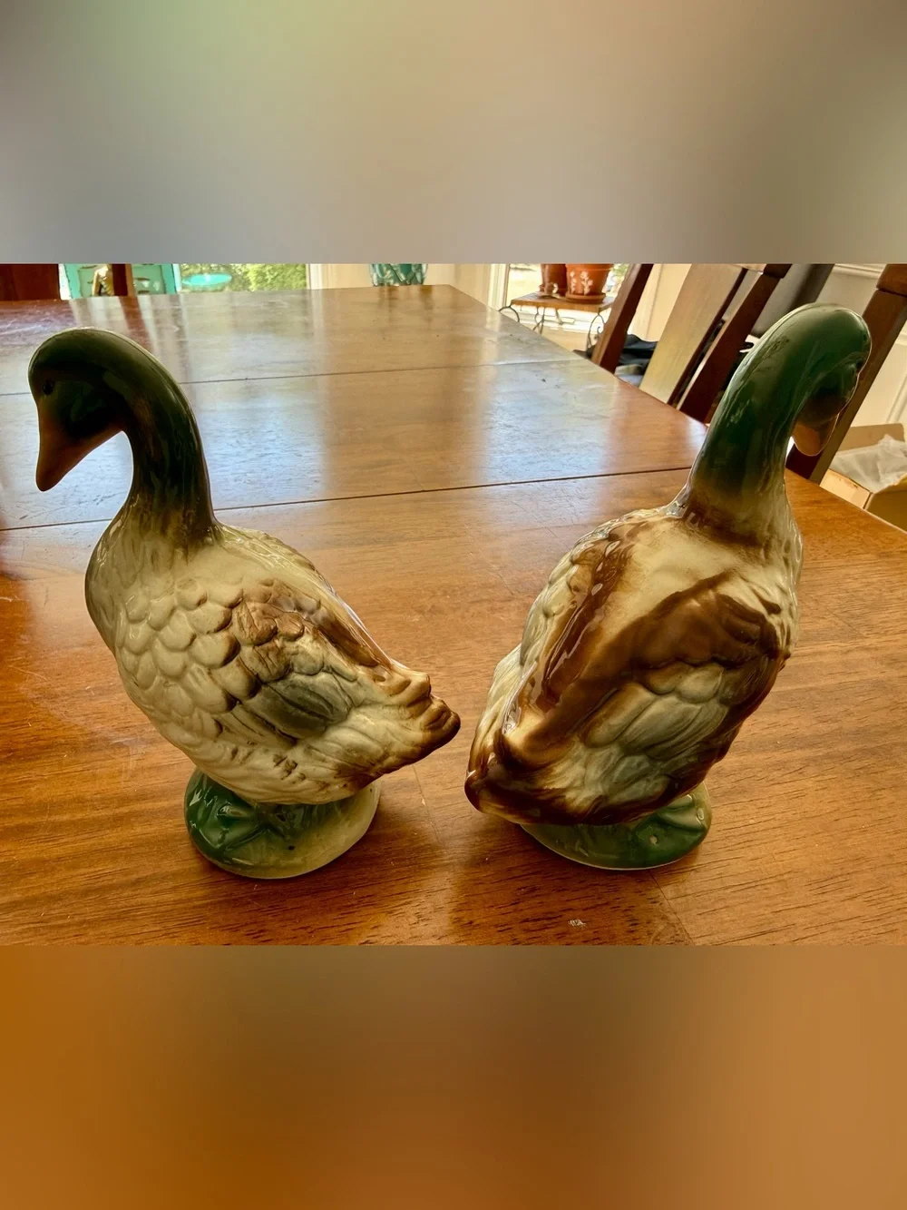 Ducks Pair of Vintage Ceramic Mallards